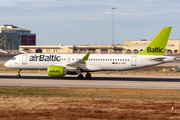 airBaltic Airbus A220-300 (YL-CSM) at  Luqa - Malta International, Malta