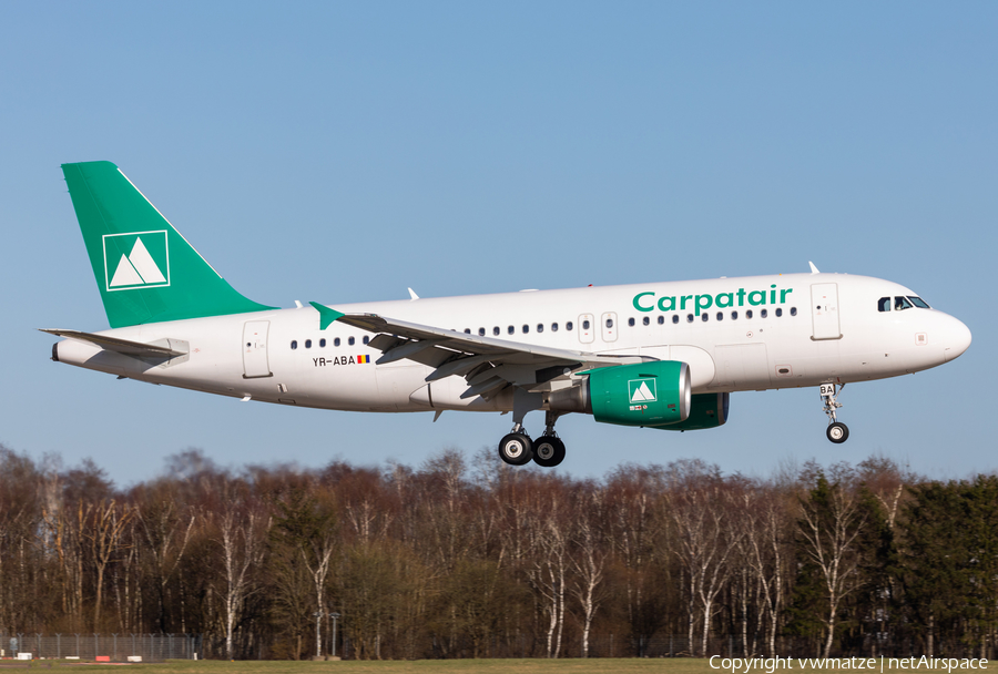 Carpatair Airbus A319-111 (YR-ABA) | Photo 497398