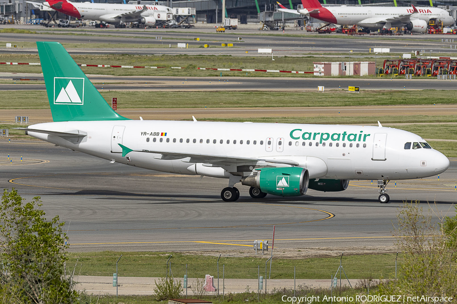 Carpatair Airbus A319-112 (YR-ABB) | Photo 618987