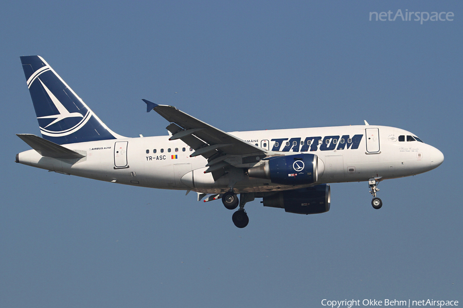 TAROM Airbus A318-111 (YR-ASC) | Photo 43863