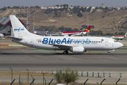 Blue Air Boeing 737-377 (YR-BAC) at  Madrid - Barajas, Spain
