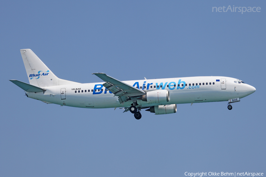 Blue Air Boeing 737-4Y0 (YR-BAE) | Photo 38242