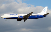 Blue Air Boeing 737-430 (YR-BAK) at  Brussels - International, Belgium