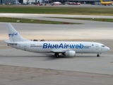 Blue Air Boeing 737-42C (YR-BAO) at  Stuttgart, Germany