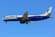 Blue Air Boeing 737-430 (YR-BAS) at  Barcelona - El Prat, Spain