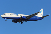 Blue Air Boeing 737-405 (YR-BAZ) at  Barcelona - El Prat, Spain
