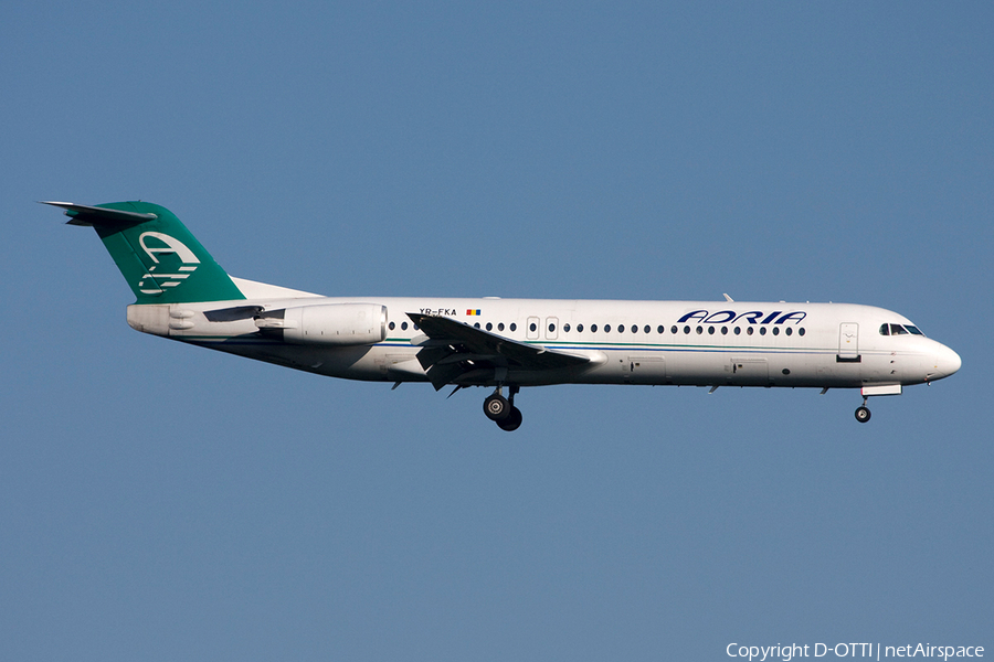 Adria Airways Fokker 100 (YR-FKA) | Photo 140603