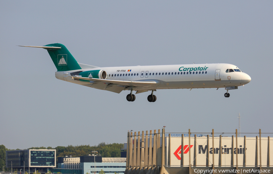 Carpatair Fokker 100 (YR-FKA) | Photo 428941