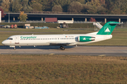 Carpatair Fokker 100 (YR-FKA) at  Hamburg - Fuhlsbuettel (Helmut Schmidt), Germany