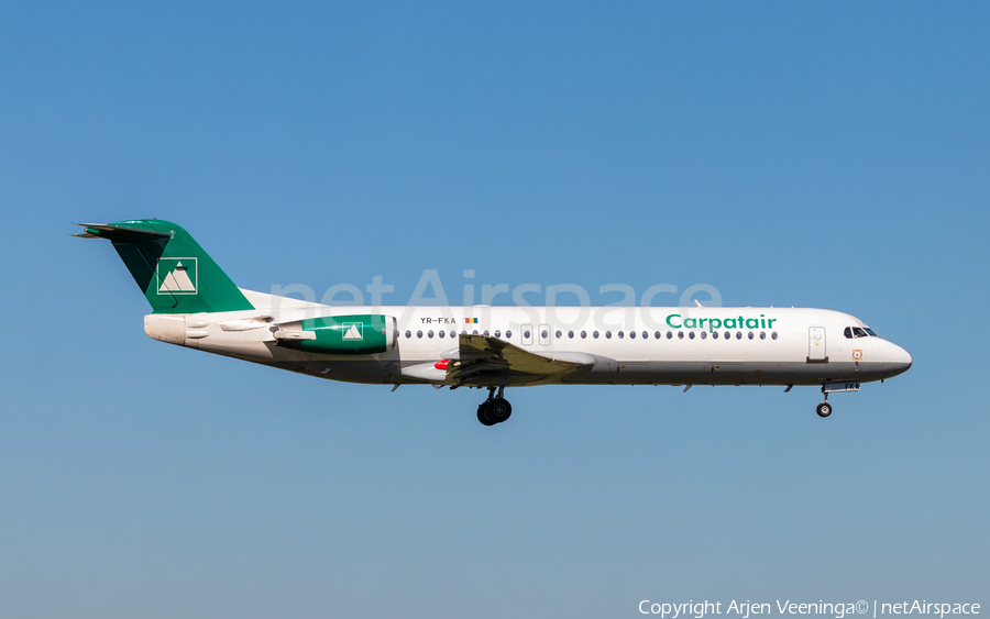 Carpatair Fokker 100 (YR-FKA) | Photo 282865