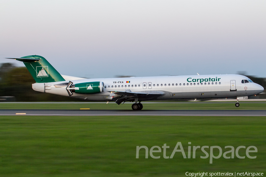 Carpatair Fokker 100 (YR-FKA) | Photo 191027