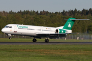 Carpatair Fokker 100 (YR-FKA) at  Hamburg - Fuhlsbuettel (Helmut Schmidt), Germany