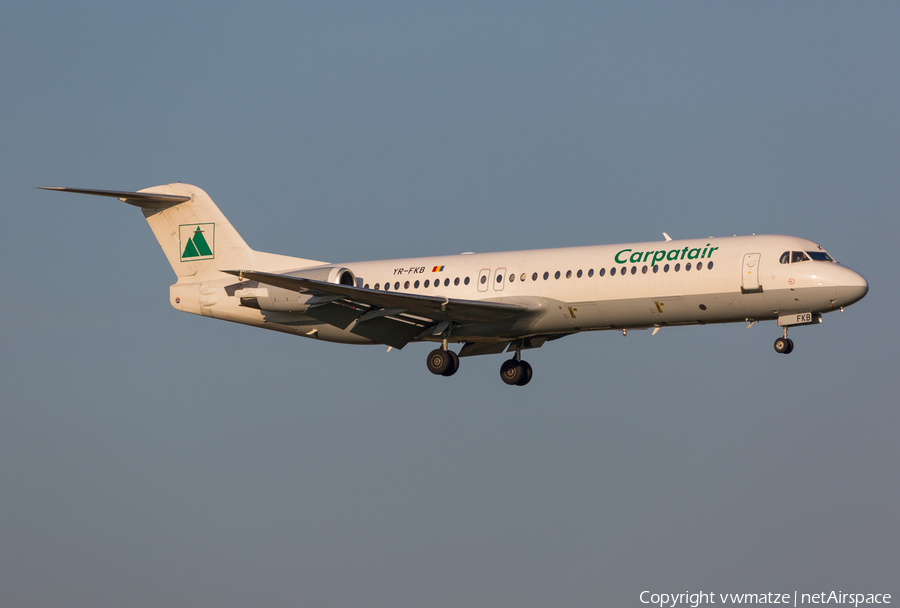Carpatair Fokker 100 (YR-FKB) | Photo 421283