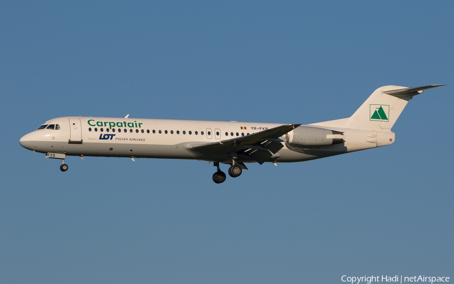 Carpatair Fokker 100 (YR-FKB) | Photo 125306