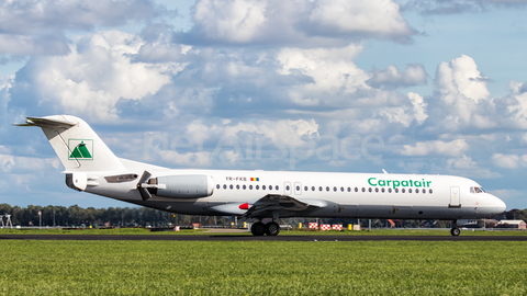 Carpatair Fokker 100 (YR-FKB) at  Amsterdam - Schiphol, Netherlands