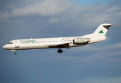 Carpatair Fokker 100 (YR-FKB) at  Oslo - Gardermoen, Norway