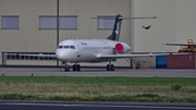 Flywings Fokker 100 (YR-FLW) at  Maastricht-Aachen, Netherlands