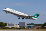 Carpatair Fokker 100 (YR-FZA) at  Hamburg - Fuhlsbuettel (Helmut Schmidt), Germany