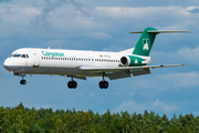 Carpatair Fokker 100 (YR-FZA) at  Lübeck-Blankensee, Germany