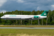 Carpatair Fokker 100 (YR-FZA) at  Lübeck-Blankensee, Germany