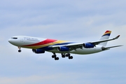 Legend Airlines Airbus A340-313E (YR-LRC) at  Hamburg - Fuhlsbuettel (Helmut Schmidt), Germany