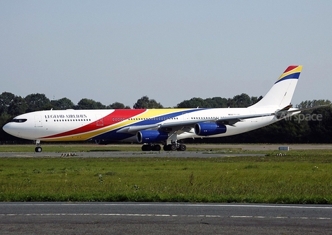 Legend Airlines Airbus A340-313E (YR-LRC) at  Hamburg - Fuhlsbuettel (Helmut Schmidt), Germany