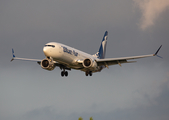 Blue Air Boeing 737-8 MAX (YR-MXB) at  London - Heathrow, United Kingdom