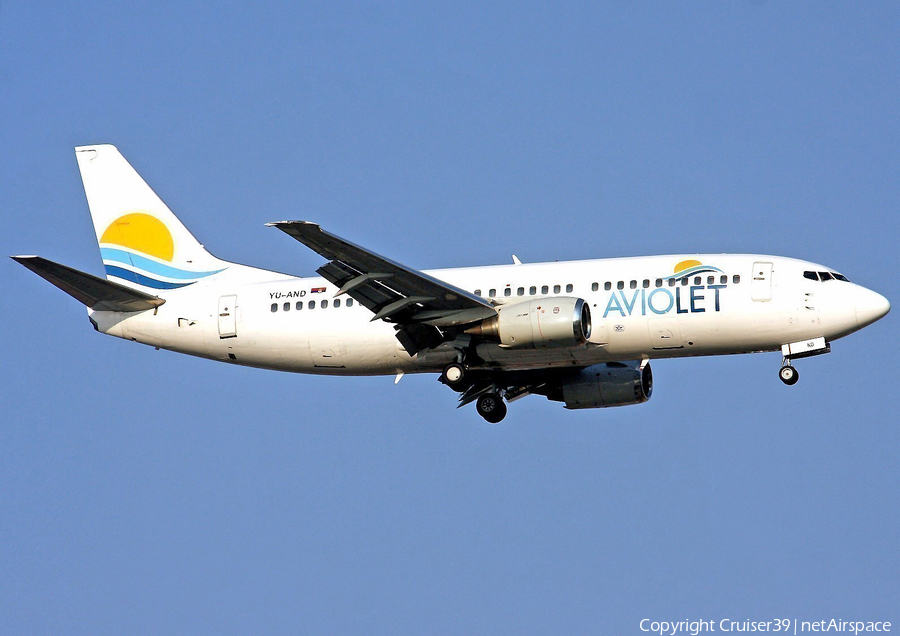 Aviolet Boeing 737-3H9 (YU-AND) | Photo 135012
