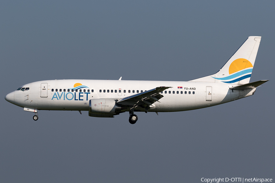 Aviolet Boeing 737-3H9 (YU-AND) | Photo 164037