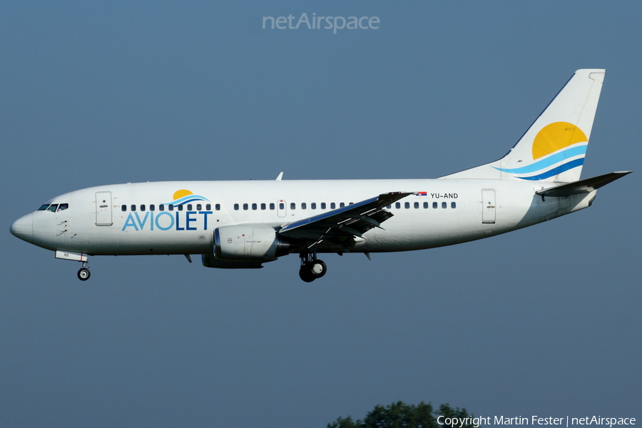 Aviolet Boeing 737-3H9 (YU-AND) | Photo 165761