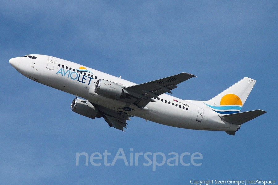 Aviolet Boeing 737-3H9 (YU-AND) | Photo 168993