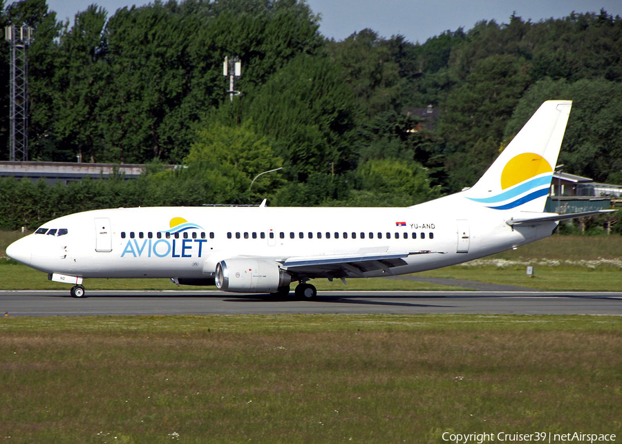 Aviolet Boeing 737-3H9 (YU-AND) | Photo 225910