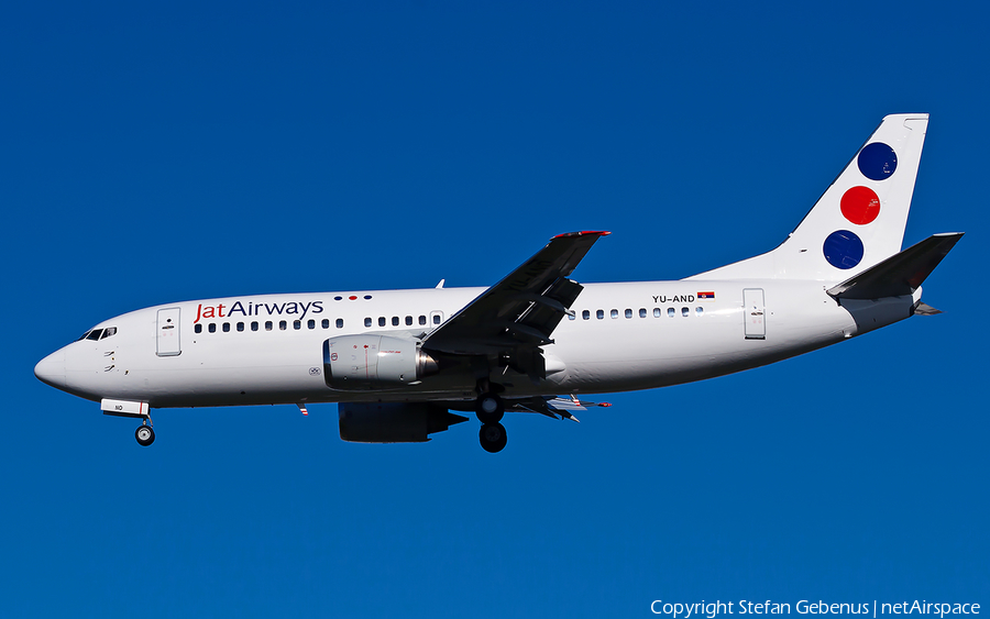 JAT Airways Boeing 737-3H9 (YU-AND) | Photo 1492