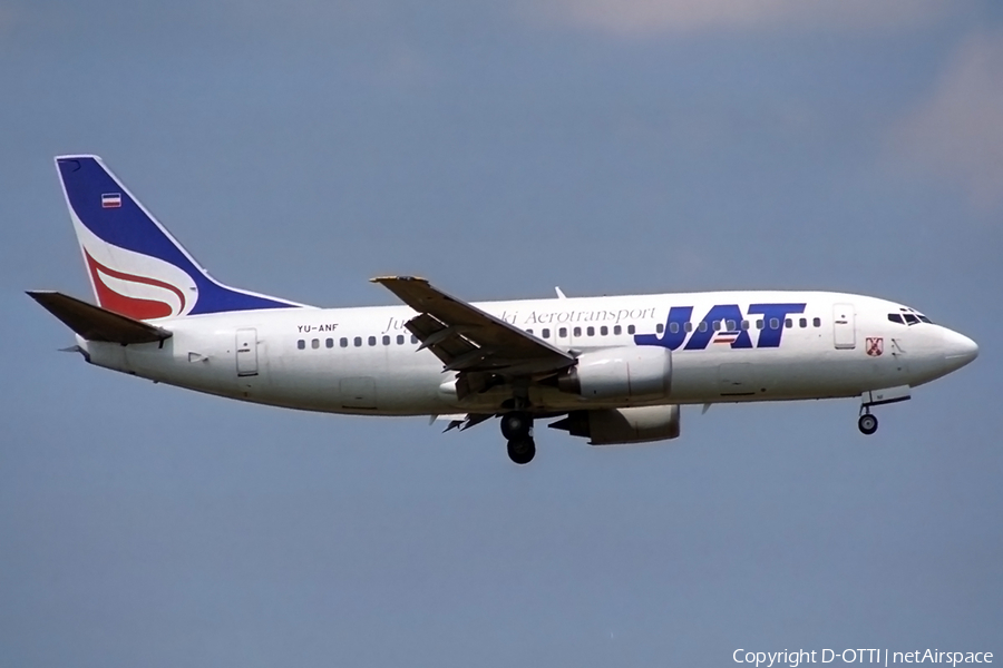 JAT Airways Boeing 737-3H9 (YU-ANF) | Photo 262068