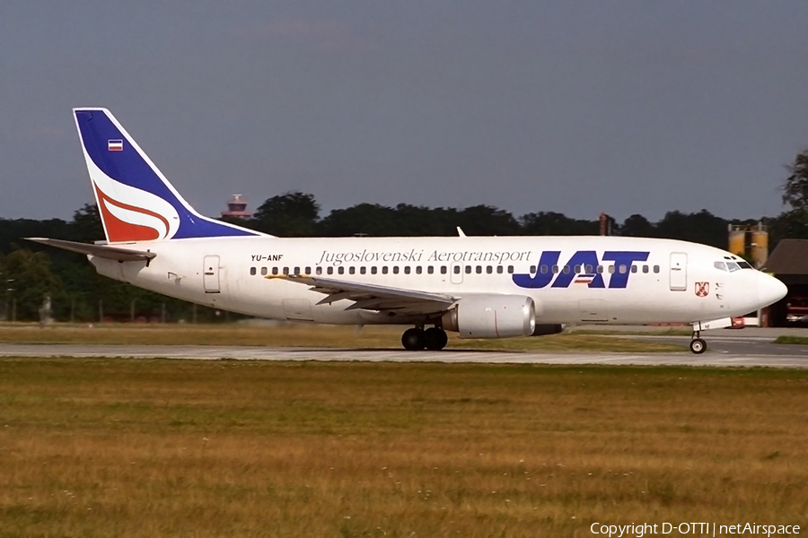 JAT Airways Boeing 737-3H9 (YU-ANF) | Photo 262702