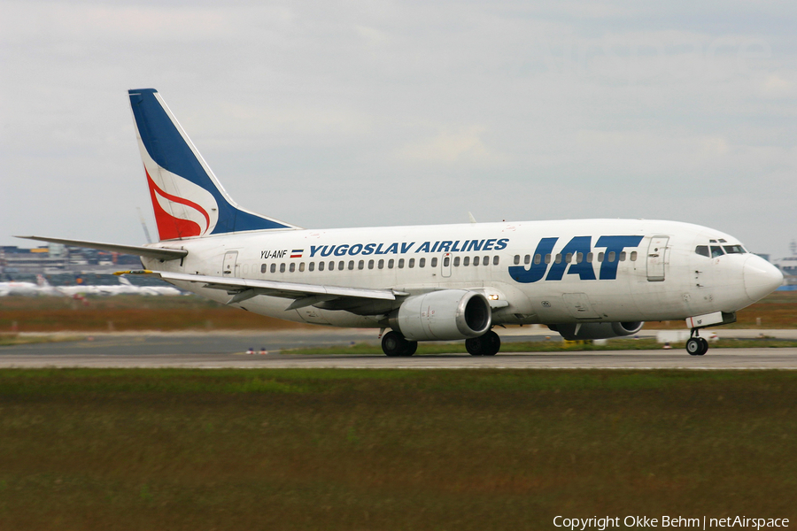 JAT Airways Boeing 737-3H9 (YU-ANF) | Photo 79022