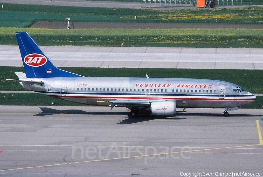 JAT Airways Boeing 737-3H9 (YU-ANF) | Photo 360204