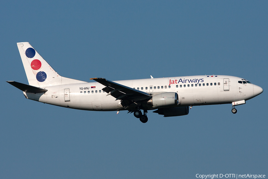JAT Airways Boeing 737-3H9 (YU-ANJ) | Photo 255660