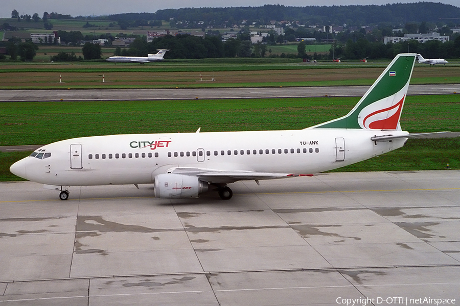 CityJet Boeing 737-3H9 (YU-ANK) | Photo 156356