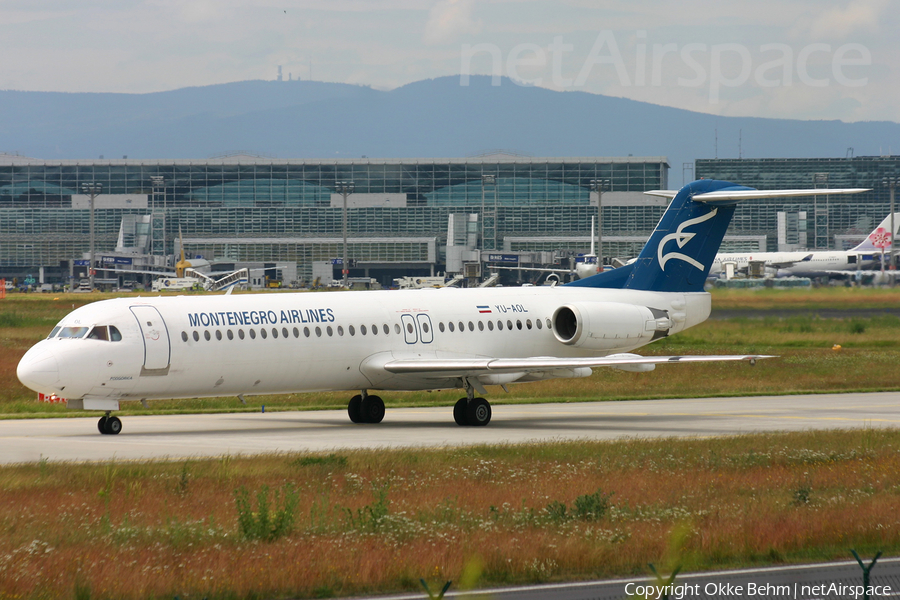 Montenegro Airlines Fokker 100 (YU-AOL) | Photo 79041