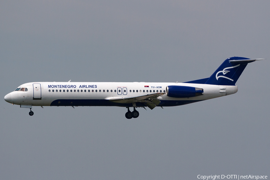 Montenegro Airlines Fokker 100 (YU-AOM) | Photo 201959