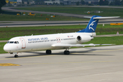 Montenegro Airlines Fokker 100 (YU-AOP) at  Zurich - Kloten, Switzerland