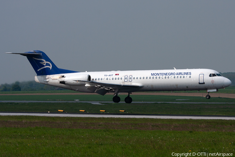Montenegro Airlines Fokker 100 (YU-AOT) | Photo 254452