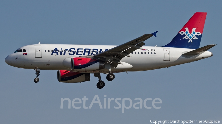 Air Serbia Airbus A319-132 (YU-APA) | Photo 230095