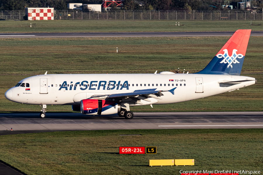 Air Serbia Airbus A319-132 (YU-APA) | Photo 645027