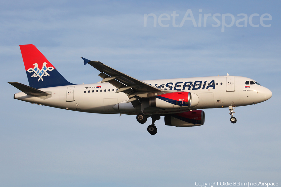 Air Serbia Airbus A319-132 (YU-APA) | Photo 164669