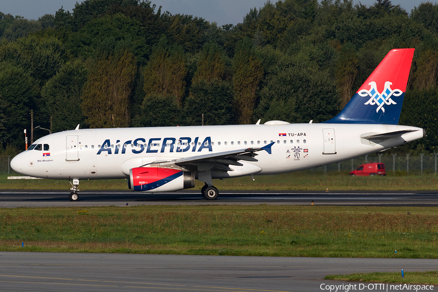 Air Serbia Airbus A319-132 (YU-APA) | Photo 185352