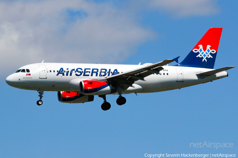 Air Serbia Airbus A319-132 (YU-APA) | Photo 205532