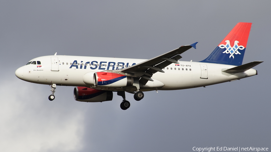 Air Serbia Airbus A319-132 (YU-APA) | Photo 288037