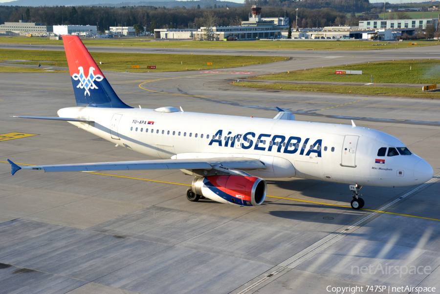 Air Serbia Airbus A319-132 (YU-APA) | Photo 215761